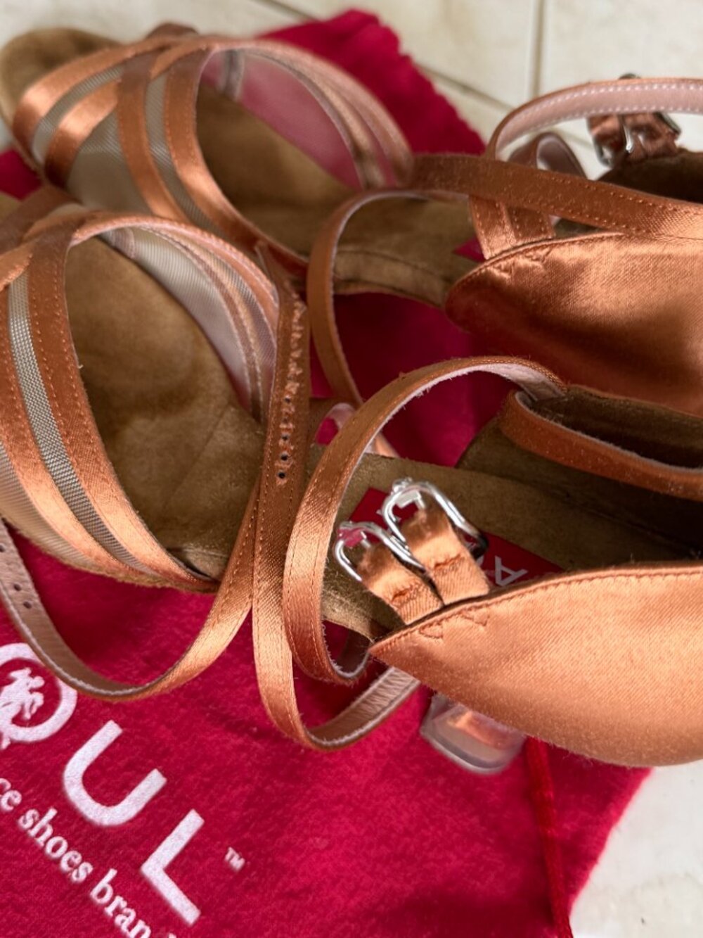 PAOUL Women's Latin Dance Heels - Size - Picture 2 of 4